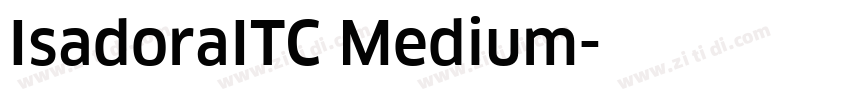 IsadoraITC Medium字体转换